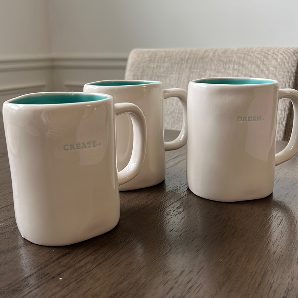 Rae Dunn Artesian Collection Mugs, Set of 3